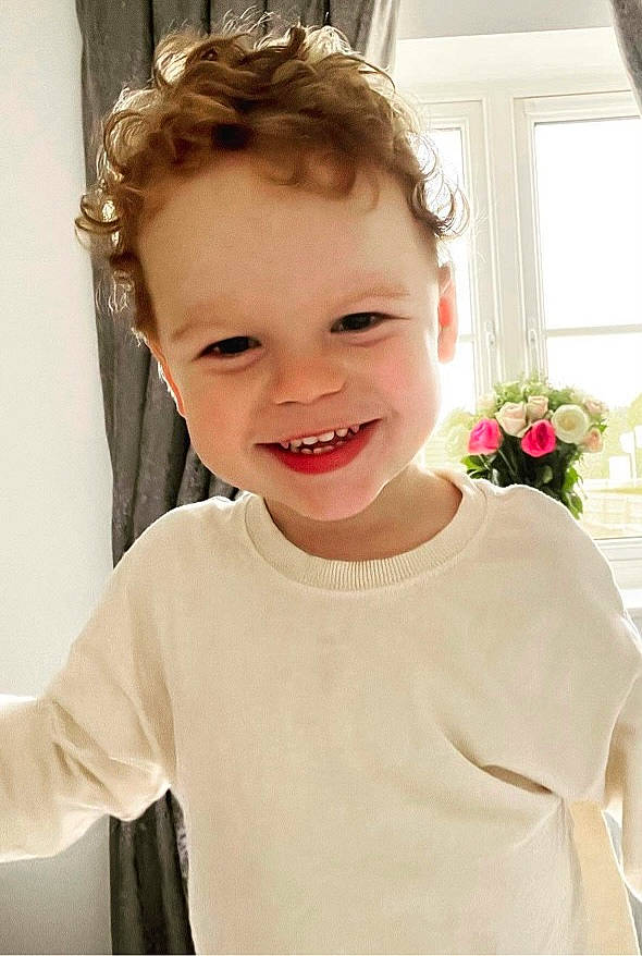 Oliver joined the competition — help win amazing prizes! baby_toddler_clothing, cheek, chest, child, eyelash, flash_photography, flower, forehead, gesture, happy, joy, lip, neck, person, plant, shoulder, sleeve, smile, t_shirt, toddler