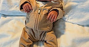 Dominique joined the competition — help win amazing prizes! baby, newborn, pacifier, blanket, sleeping, infant, clothing, white_socks, cozy, soft_texture, lying_down, peaceful, cute, portrait, indoor, child, young, cute_baby, resting, warm