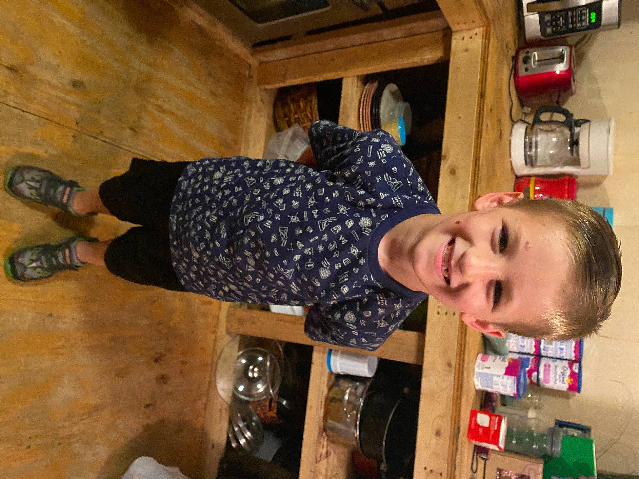 Weston joined the competition — help win amazing prizes! child, flooring, fun, happy, hardwood, joy, outdoor_shoe, person, play, room, smile, toddler, varnish, walking_shoe, wood