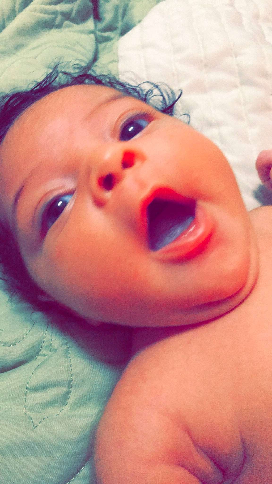 Kenzie joined the competition — help win amazing prizes! baby, birth, cheek, child, chin, close_up, ear, eye, eyebrow, face, facial_expression, forehead, fun, head, lip, mouth, nose, person, skin, smile