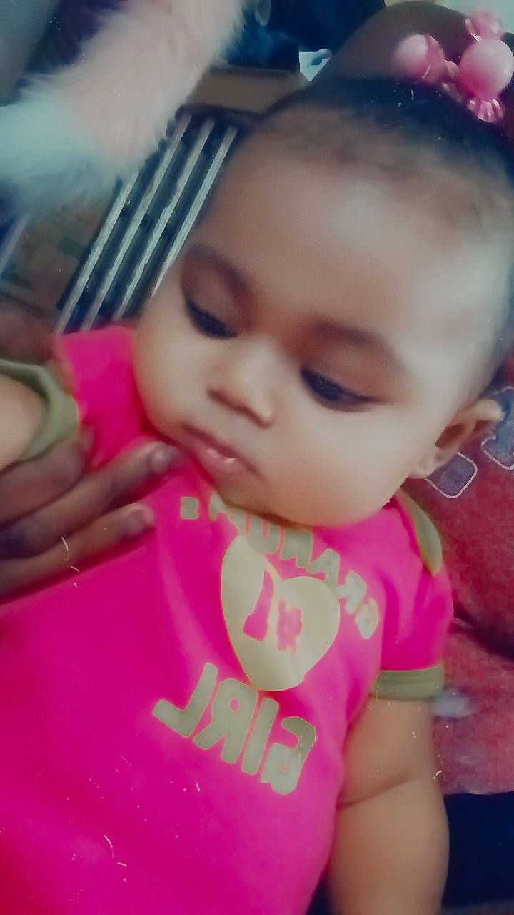 Ashanti joined the competition — help win amazing prizes! baby, baby_toddler_clothing, cheek, cool, ear, eyebrow, eyelash, facial_expression, finger, hand, happy, lip, mouth, neck, nose, person, pink, skin, sleeve, textile