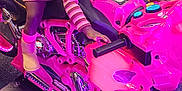 Paityn Williams joined the competition — help win amazing prizes! adult, child, clothing, face, female, footwear, girl, head, indoors, male, man, motorcycle, person, photography, playarea, portrait, purple, shoe, transportation, vehicle