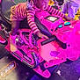adult, child, clothing, face, female, footwear, girl, head, indoors, male, man, motorcycle, person, photography, playarea, portrait, purple, shoe, transportation, vehicle