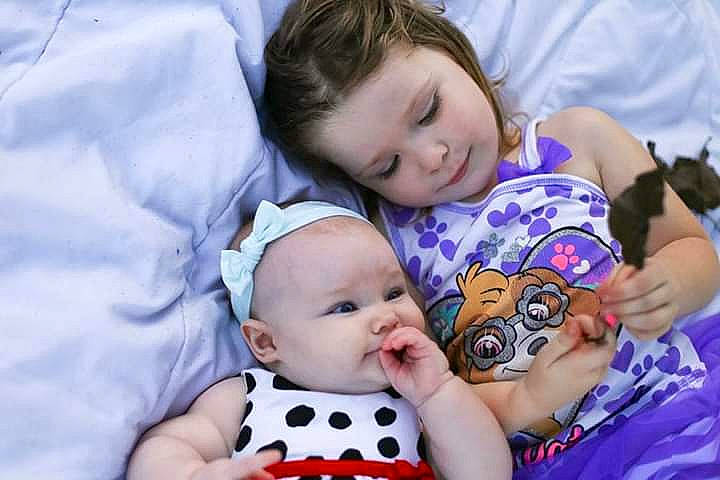 Joslyn joined the competition — help win amazing prizes! baby, bedtime, birth, child, person, sibling, toddler