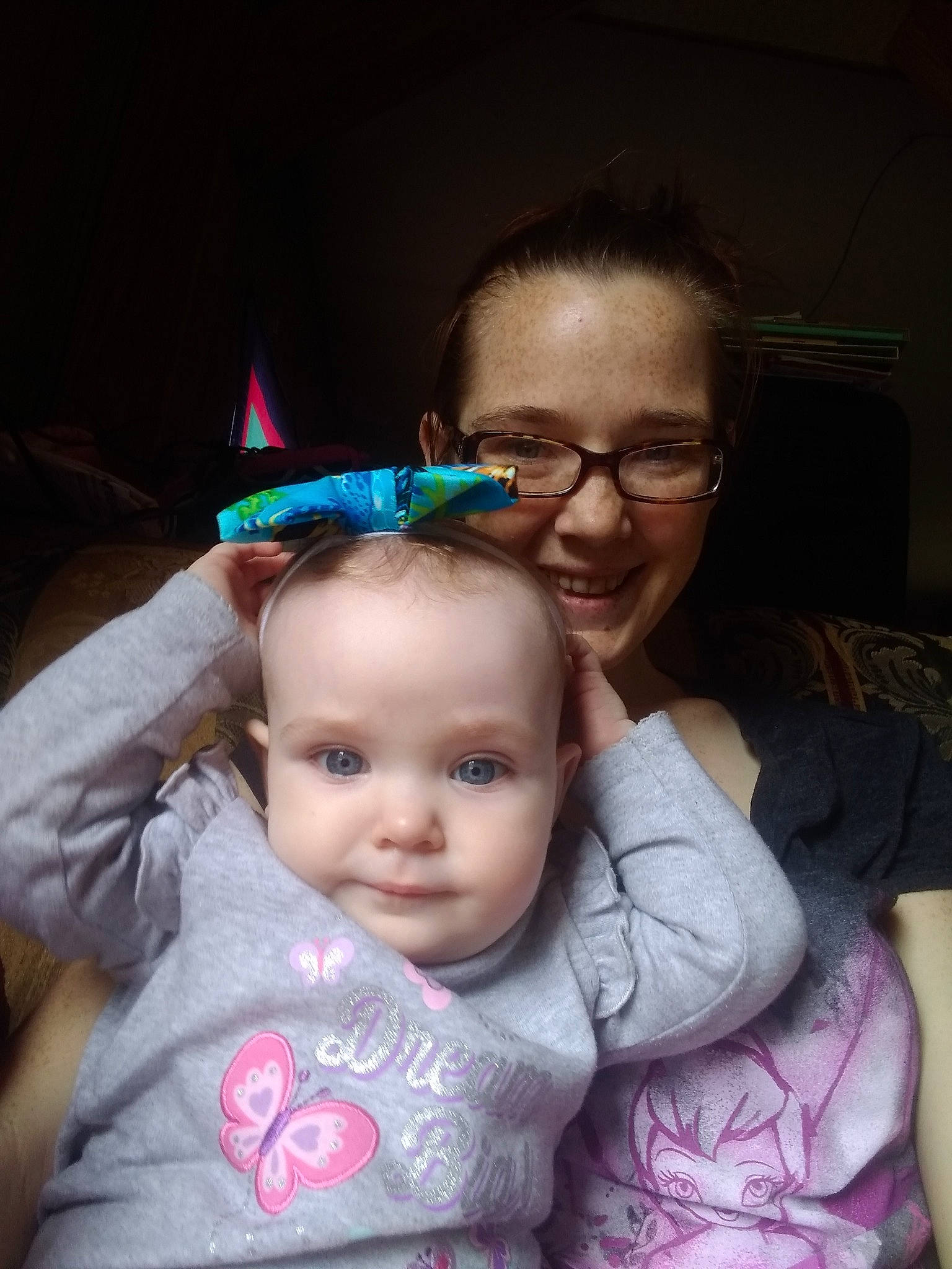 Joslyn joined the competition — help win amazing prizes! baby, cheek, child, ear, eye, eyewear, face, forehead, fun, glasses, head, iris, lip, mother, people, person, pink, skin, smile, toddler