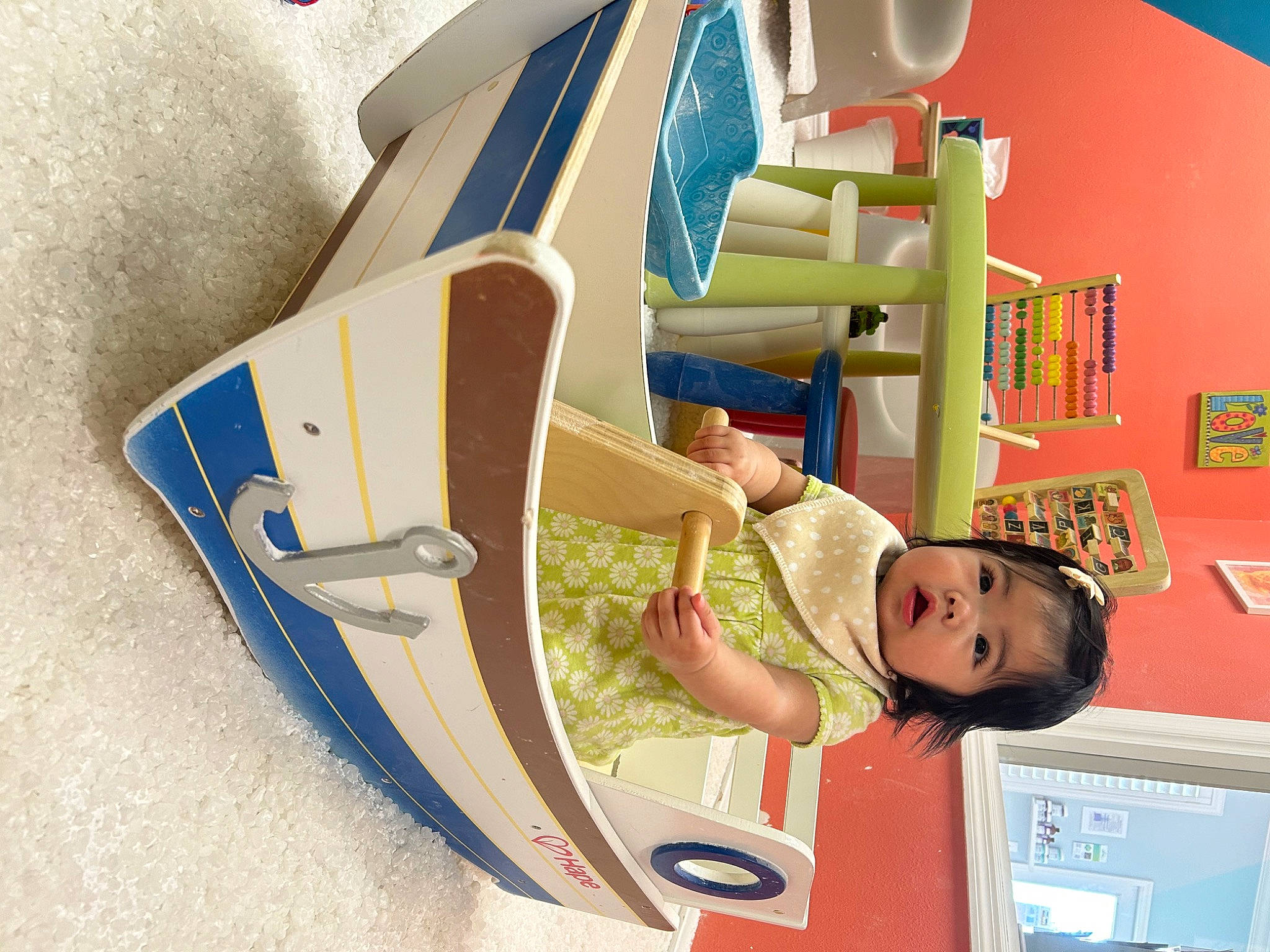 Kaelani joined the competition — help win amazing prizes! boats_and_boating_equipment_and_supplies, child, fun, house, human_leg, leisure, naval_architecture, person, recreation, room, thigh, toddler, vacation, water_transportation, wood