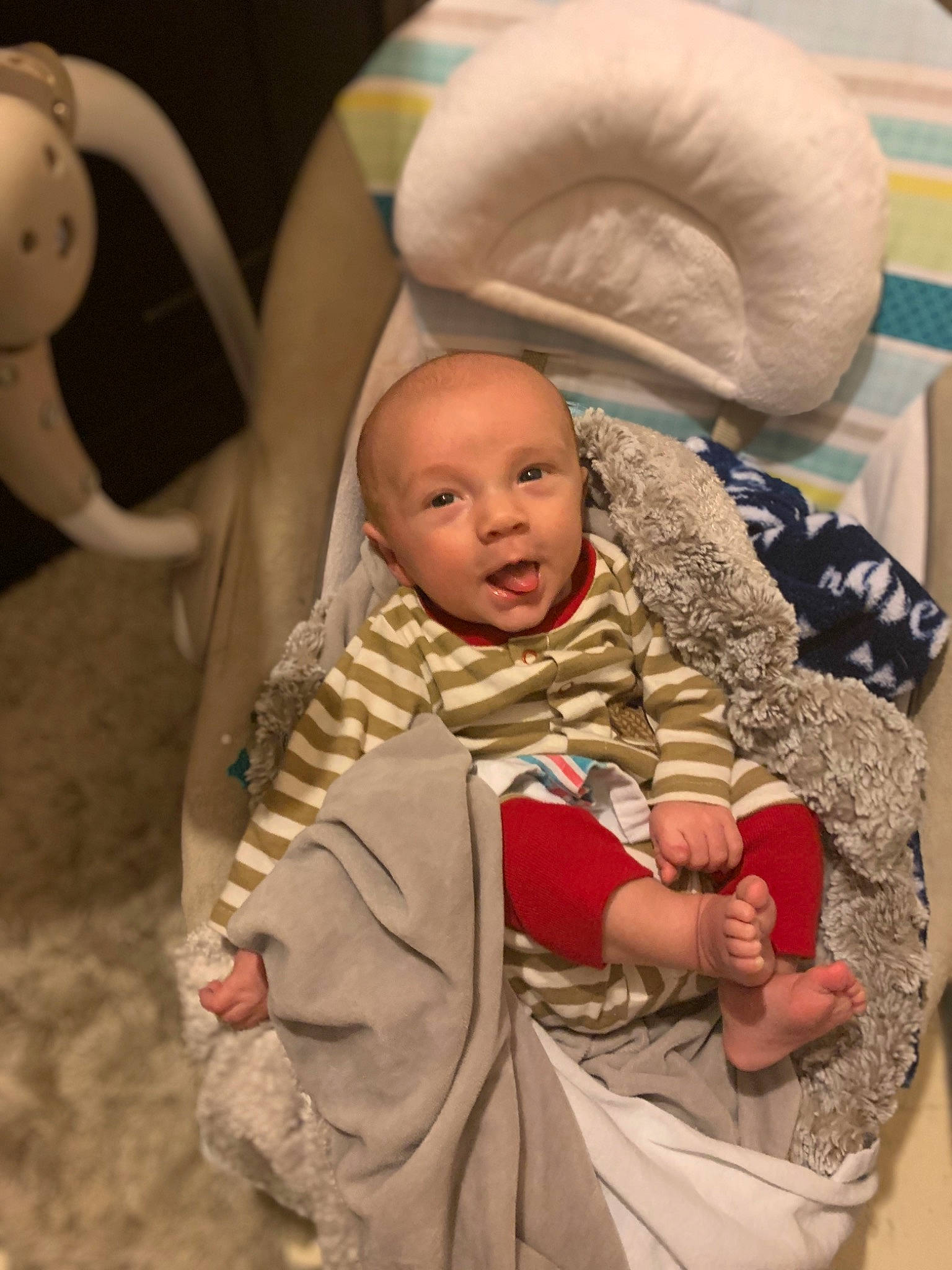 Bryker is registered to the contest to win money with this photo: baby, child, fun, person, play, skin, smile, toddler