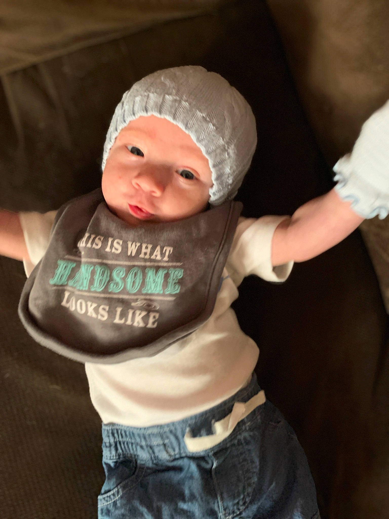 Bryker joined the competition — help win amazing prizes! baby, beanie, cap, child, headgear, person, toddler