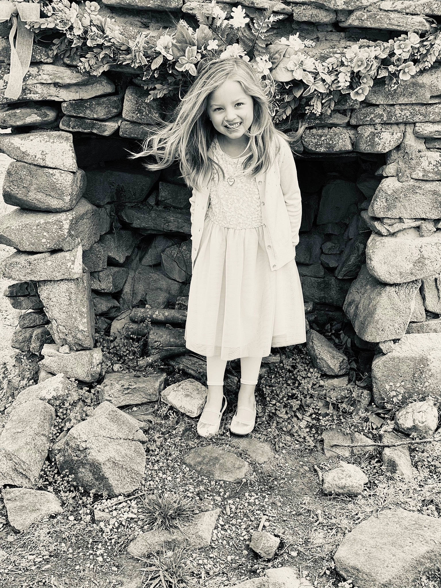 Kameryn joined the competition — help win amazing prizes! blond, brick, dress, eye, fashion_design, flash_photography, grass, hair, happy, human_leg, joy, landscape, long_hair, monochrome, monochrome_photography, people_in_nature, person, street_fashion, style, vintage_clothing