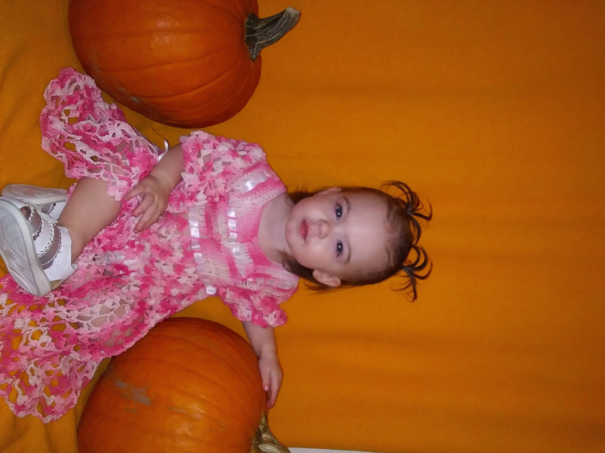 Rilynn is registered to the contest to win money with this photo: baby, calabaza, child, person, pumpkin, toddler, winter_squash