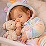 adorable, baby, bedtime, blanket, child, cozy, crib, cuddly, cute, infant, nursery, pajamas, pastel_colors, peaceful, resting, sleeping, soft_toys, teddy_bear, thumb_sucking, unicorn_onesie