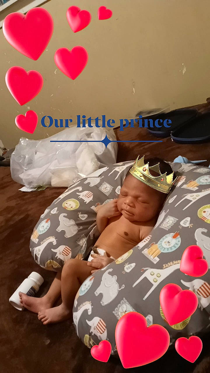 Julius is registered to the contest to win money with this photo: baby, child, headwear, person, play, toddler