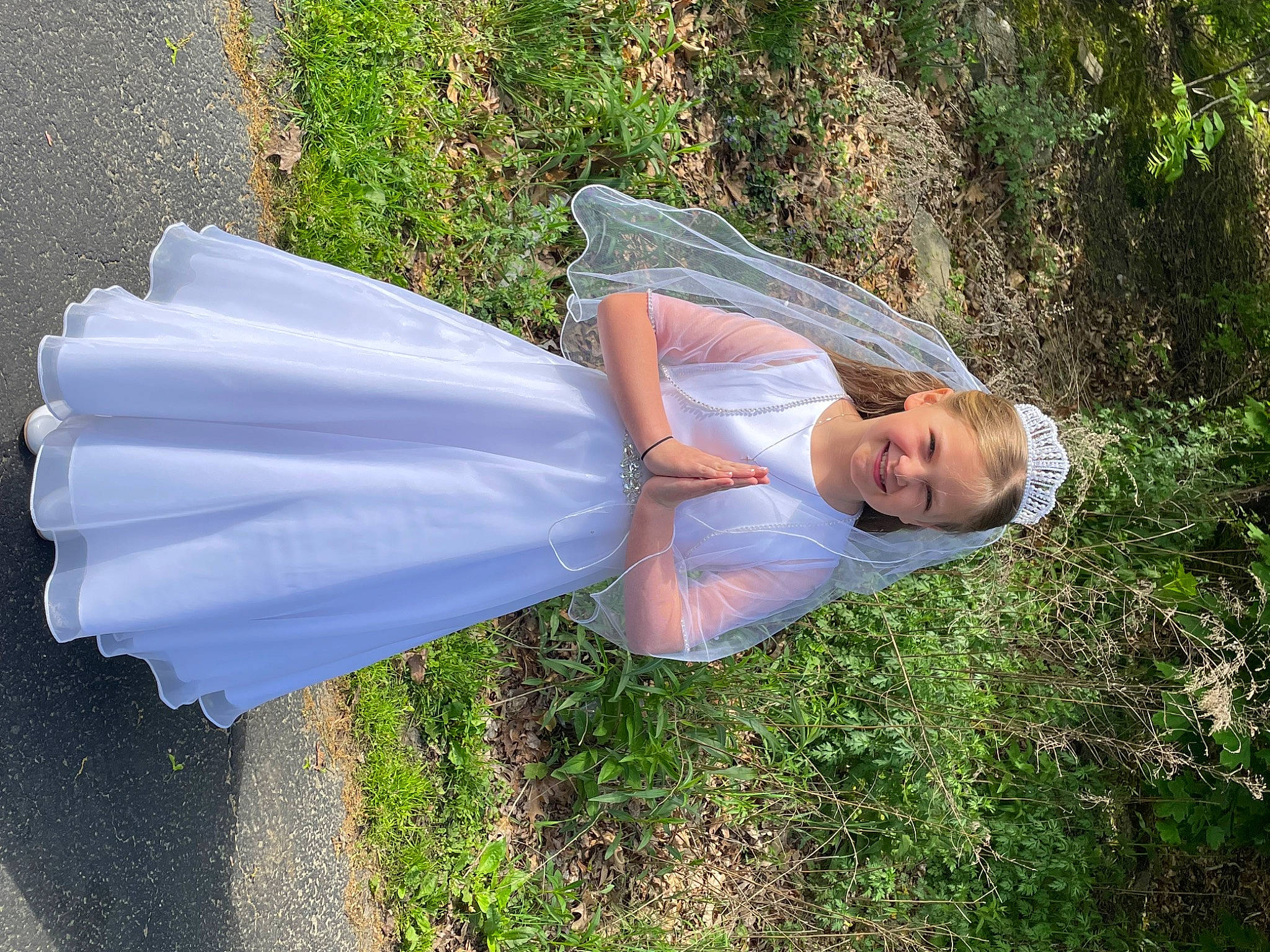 Mya joined the competition — help win amazing prizes! botany, bride, dress, elbow, electric_blue, fashion_accessory, fun, grass, grassland, happy, joy, landscape, leaf, leisure, people_in_nature, person, plant, shade, smile, tree