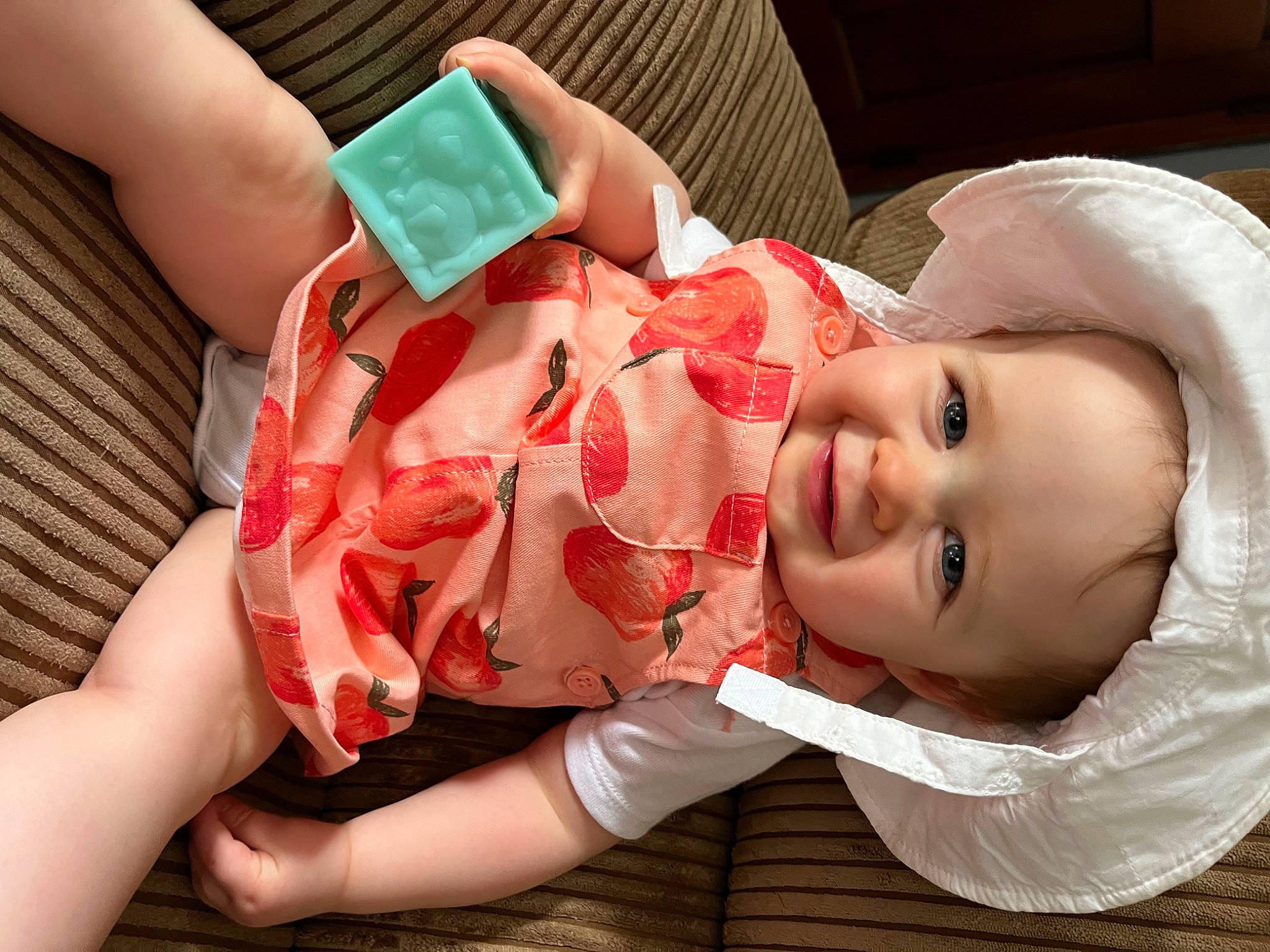 Tiffany joined the competition — help win amazing prizes! baby_toddler_clothing, child, dress, event, fashion_accessory, finger, flash_photography, fun, hand, happy, hat, joy, lip, nail, pattern, person, pink, plaid, skin, smile