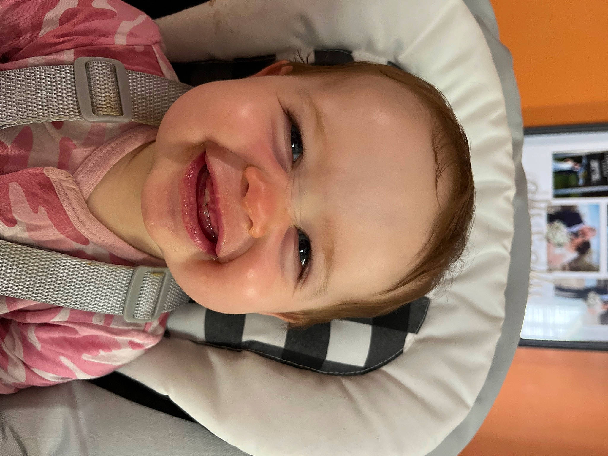 Tiffany is registered to the contest to win money with this photo: baby, cheek, chin, comfort, eyebrow, eyelash, facial_expression, happy, human, joy, lip, mammal, mouth, neck, nose, person, product, skin, sleeve, smile