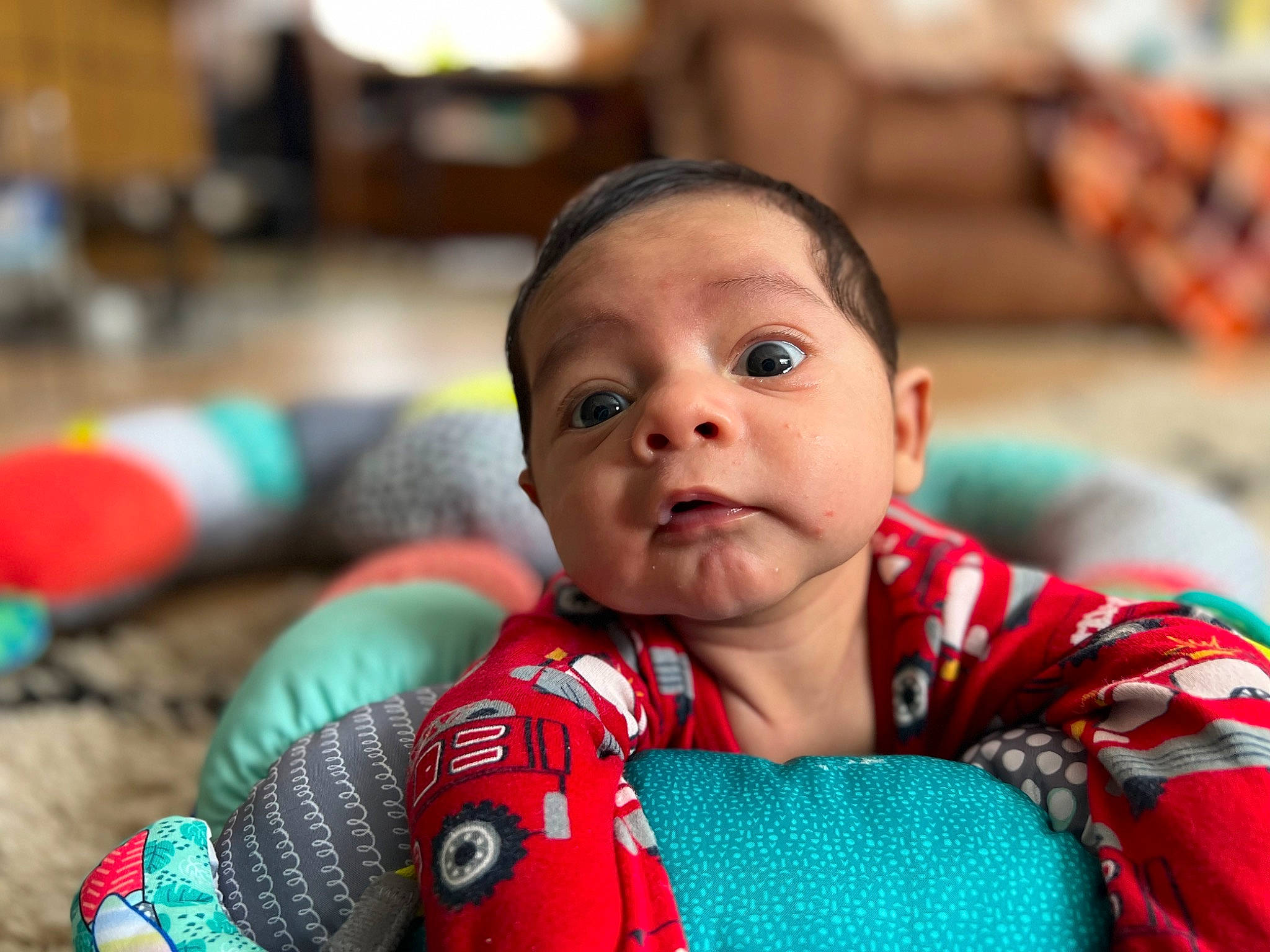 Malachi joined the competition — help win amazing prizes! baby, baby_toddler_clothing, carmine, cheek, child, fun, happy, leisure, nose, person, portrait_photography, recreation, room, sitting, skin, toddler, tradition