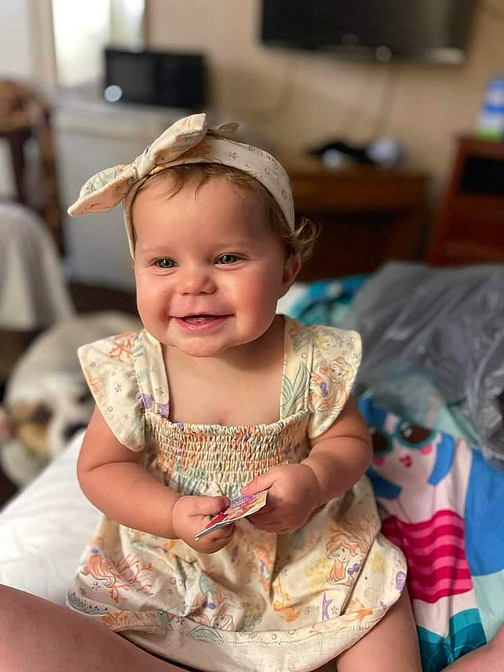 Kaylee joined the competition — help win amazing prizes! baby, baby_toddler_clothing, birthday, child, event, fashion_accessory, fun, happy, joy, party, person, portrait_photography, room, sitting, skin, smile, television, toddler, tradition, vacation