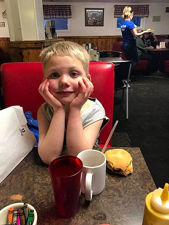 Brantly is registered to the contest to win money with this photo: day, eating, human_action, meal, person, sense, toddler