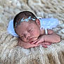 Averie joined the competition — help win amazing prizes! baby, sleeping, angel, headband, wings, blanket, soft, peaceful, infant, cute, resting, newborn, portrait, closeup, hands, face, skin, cozy, nap, serene
