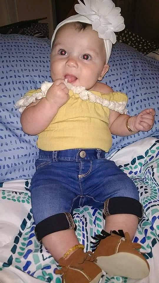 Scottlyn joined the competition — help win amazing prizes! abdomen, arm, baby, baby_products, baby_toddler_clothing, cheek, child, diaper, eye, leg, mouth, person, product, sitting, smile, thigh, thumb, toddler, trunk