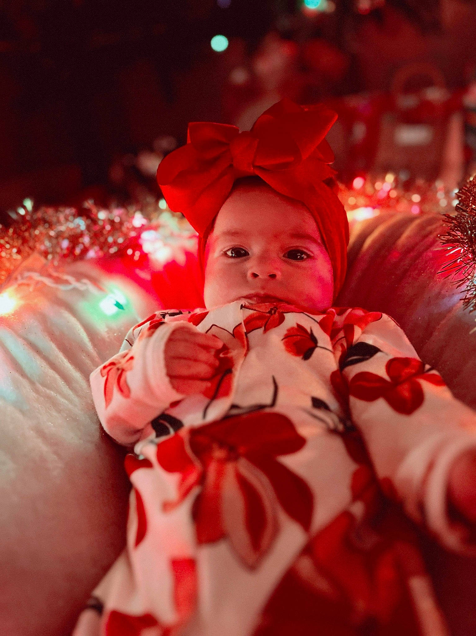Elliana joined the competition — help win amazing prizes! baby, carmine, child, christmas, christmas_decoration, christmas_eve, christmas_lights, christmas_ornament, entertainment, event, fun, happy, holiday, magenta, person, petal, pink, plant, toddler, tradition