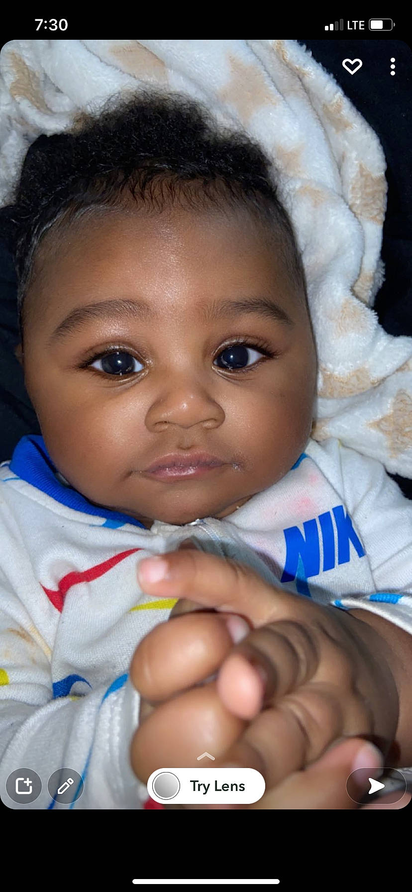 Dakota joined the competition — help win amazing prizes! baby, cheek, child, close_up, ear, eyebrow, eyelash, finger, forehead, gesture, hand, happy, iris, lip, nose, organ, person, skin, smile, thumb