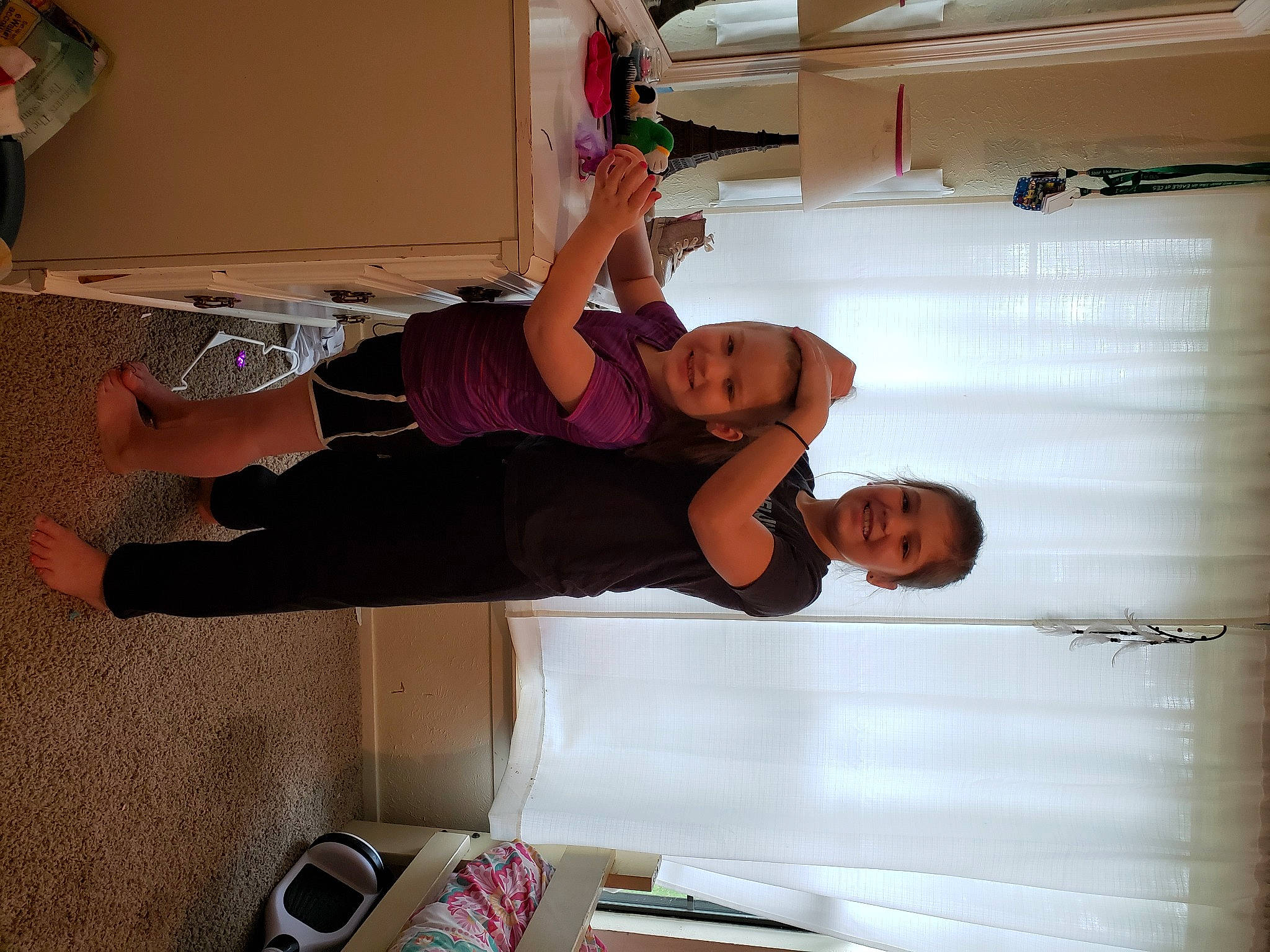 Nevaeh joined the competition — help win amazing prizes! joy, leg, person