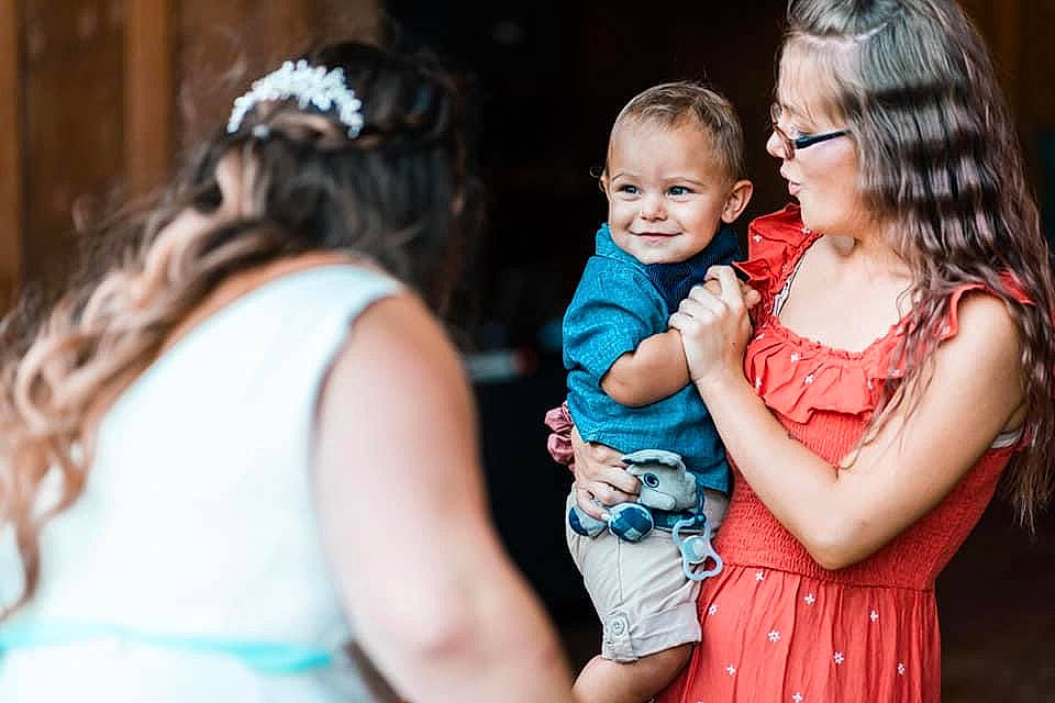 Cruz joined the competition — help win amazing prizes! baby, clothing, day_dress, dress, event, facial_expression, flash_photography, friendship, fun, gesture, hairstyle, happy, interaction, iris, jewellery, joy, mammal, person, skin, smile