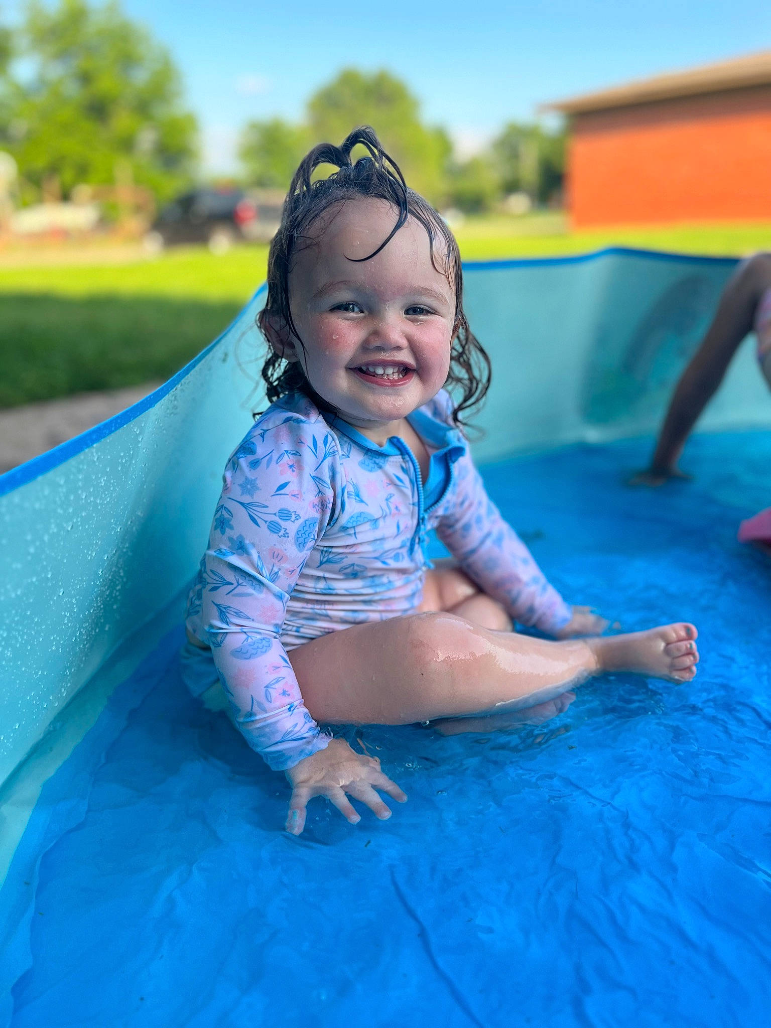 Haven joined the competition — help win amazing prizes! aqua, azure, baby_toddler_clothing, child, electric_blue, facial_expression, fun, grass, happy, joy, leisure, outdoor_play_equipment, person, pink, playground, recreation, skin, sky, smile, summer