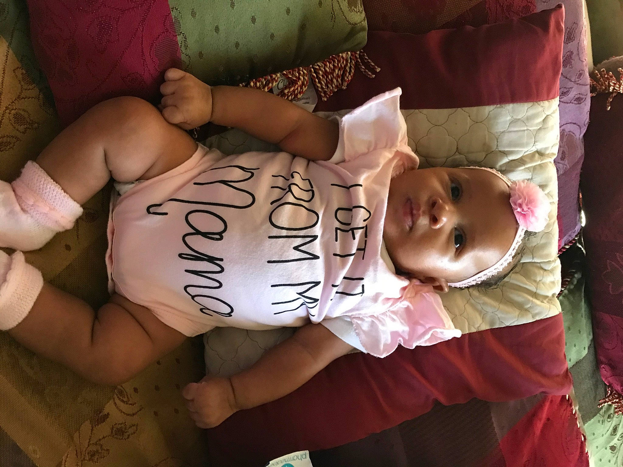 Roniyah is registered to the contest to win money with this photo: arm, baby, cheek, child, finger, hand, happy, love, person, toddler