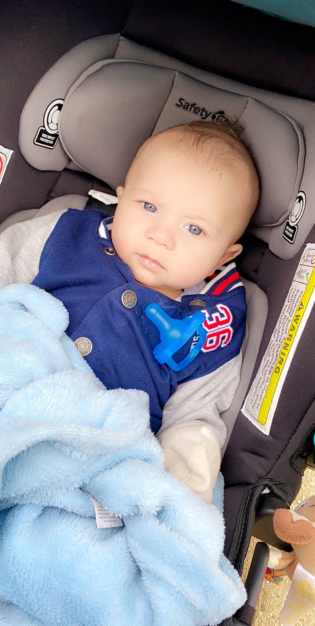 Amani is registered to the contest to win money with this photo: baby, baby_carriage, baby_in_car_seat, baby_products, car_seat, cheek, child, person, product, toddler