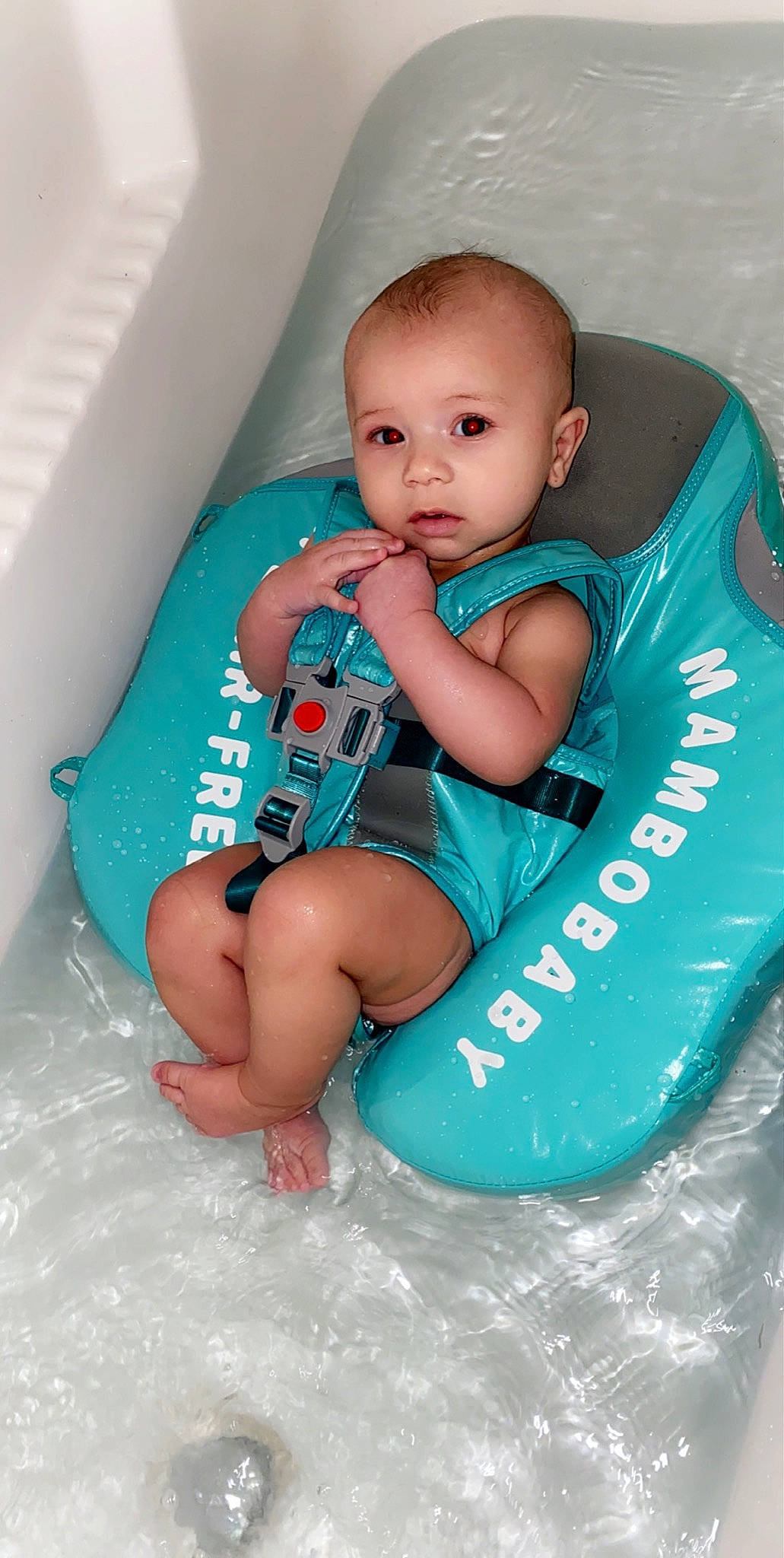 Amani is registered to the contest to win money with this photo: baby, baby_products, baby_toddler_clothing, child, leg, person, product, sitting, skin, toddler
