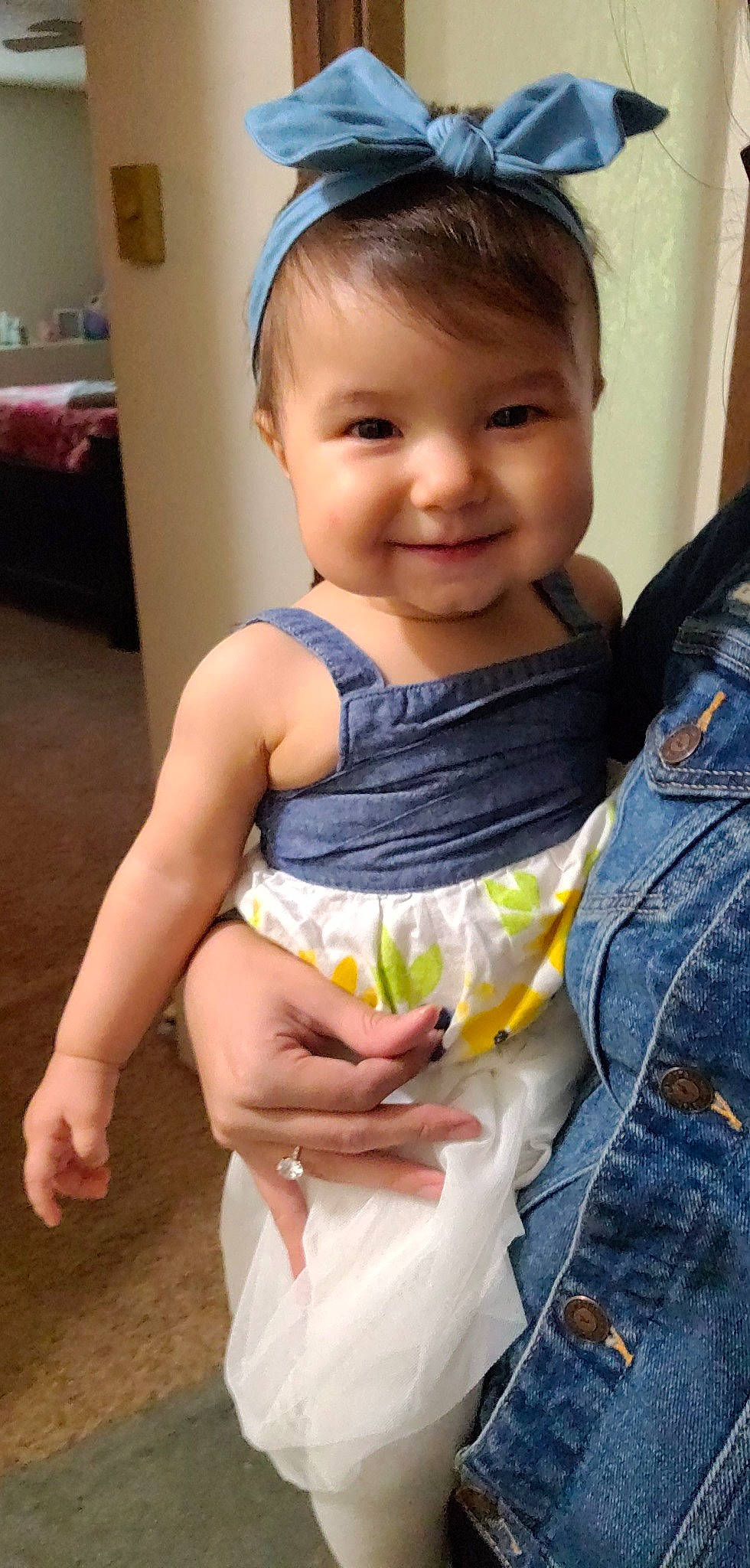 Rebekah is registered to the contest to win money with this photo: baby, child, joy, person, play, skin, smile, toddler