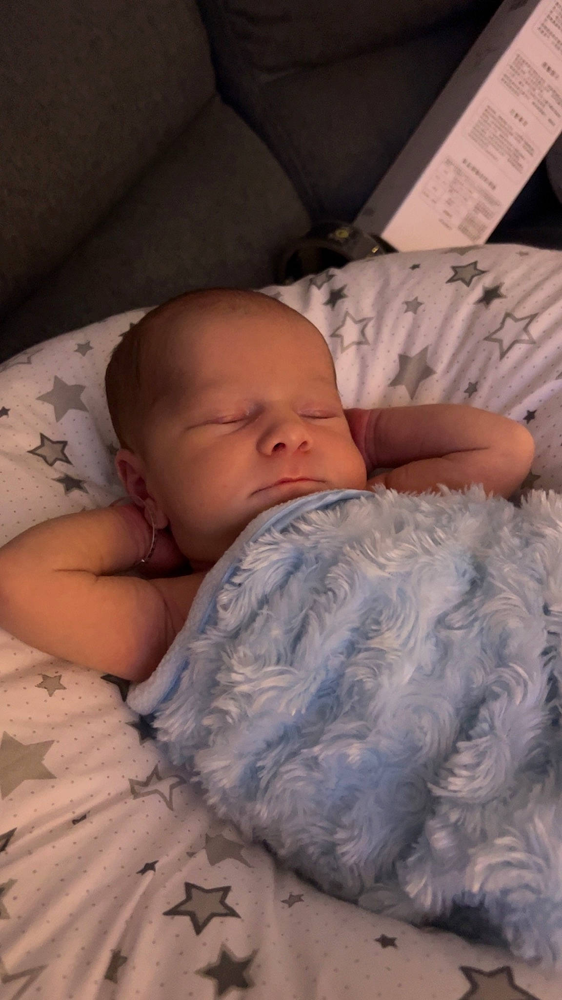 Malachi joined the competition — help win amazing prizes! baby, baby_sleeping, bed, bed_sheet, bedding, bedtime, child, comfort, finger, fur, linens, mammal, nap, pattern, person, room, sitting, skin, sleep, textile