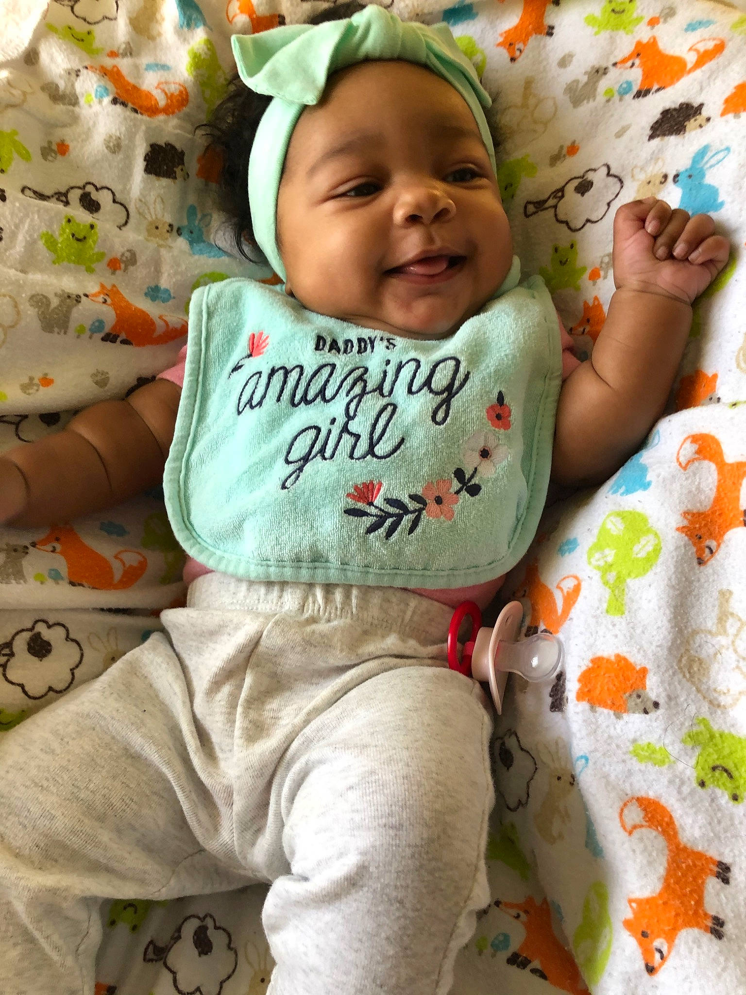 Kyelah joined the competition — help win amazing prizes! baby, baby_sleeping, baby_toddler_clothing, child, headwear, person, smile, toddler