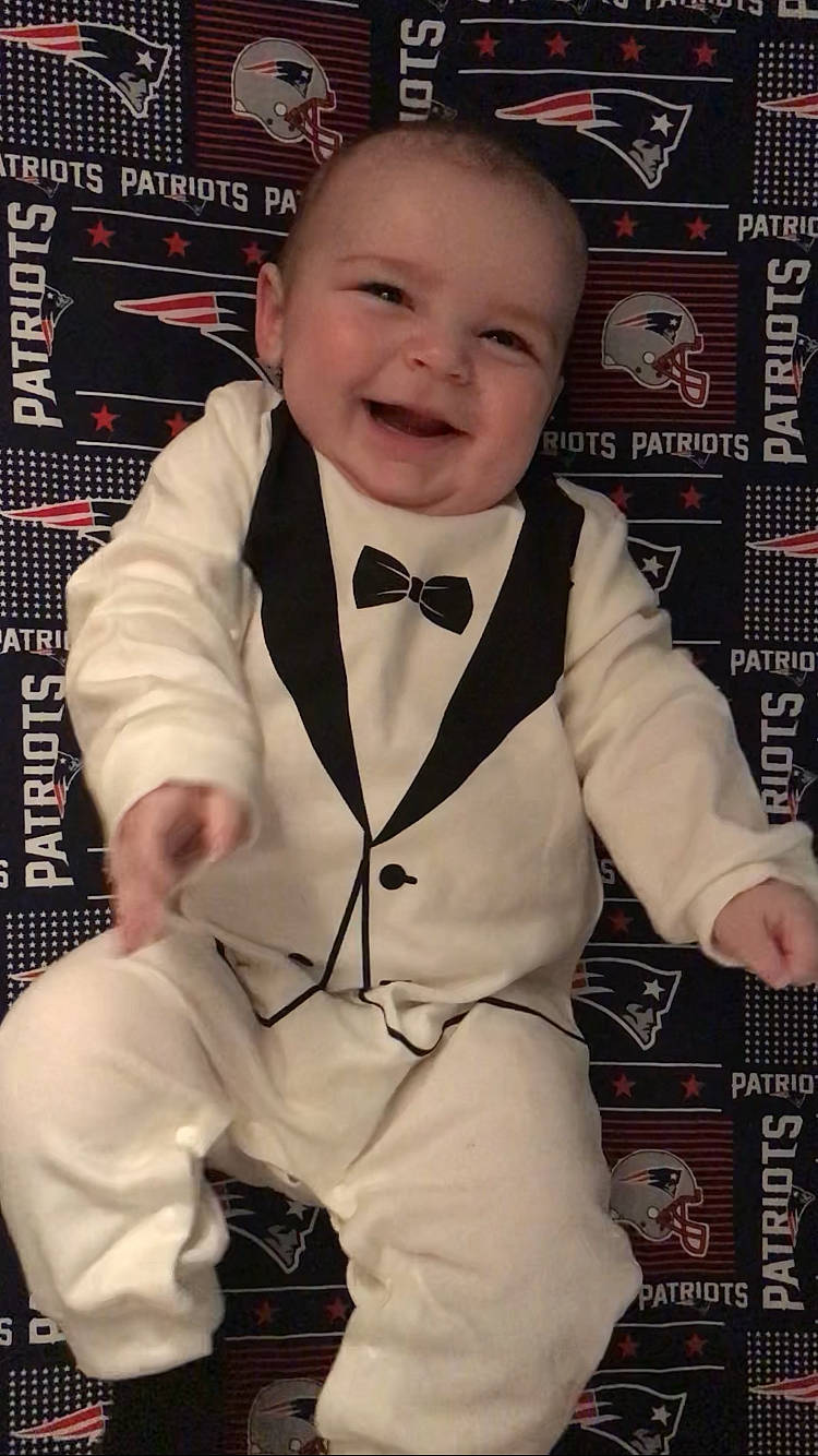 Samuel joined the competition — help win amazing prizes! baby, baby_toddler_clothing, blazer, bow_tie, collar, dress_shirt, event, facial_expression, formal_wear, fun, hairstyle, happy, joy, outerwear, person, sleeve, smile, suit, t_shirt, toddler