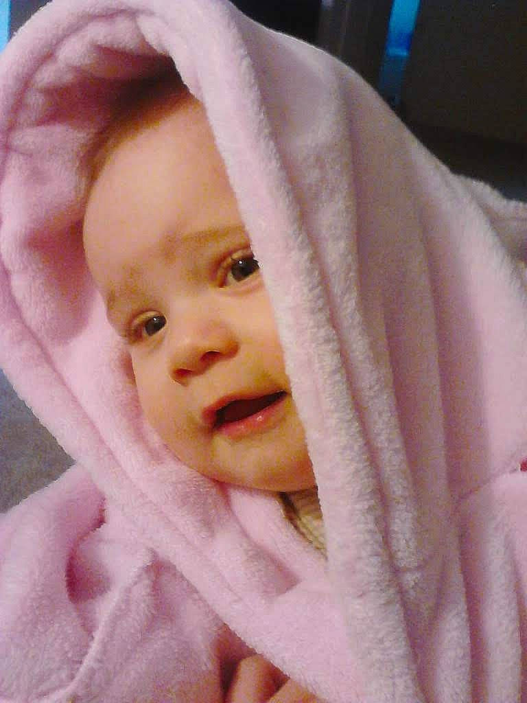 Landon joined the competition — help win amazing prizes! baby, baby_toddler_clothing, cheek, child, chin, comfort, eye, eyebrow, fashion_accessory, happy, headgear, iris, linens, lip, person, pink, product, skin, sleeve, smile