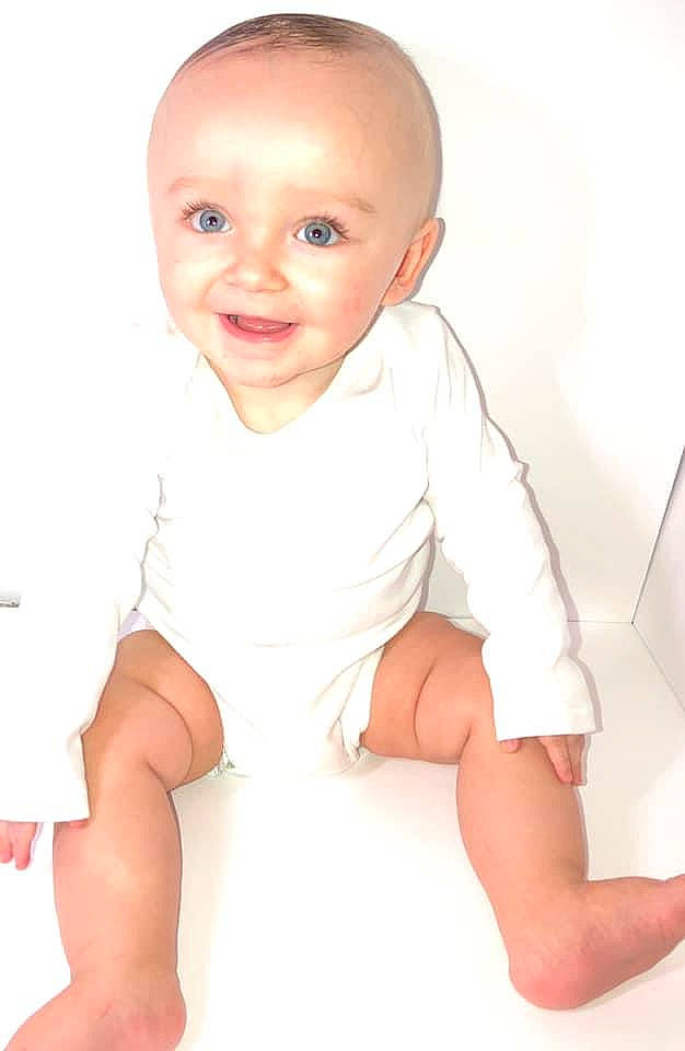 Cason is registered to the contest to win money with this photo: arm, baby, baby_toddler_clothing, cheek, collar, comfort, elbow, finger, flash_photography, joint, joy, knee, leg, lip, neck, person, skin, sleeve, smile, stomach