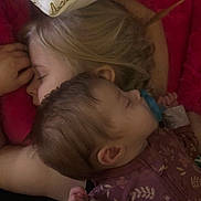 Della joined the competition — help win amazing prizes! child, baby, sleeping, pacifier, bed, blanket, pillow, cuddle, face, hair, hand, cozy, indoor, toddler, infant, peaceful, rest, closeup, family, love