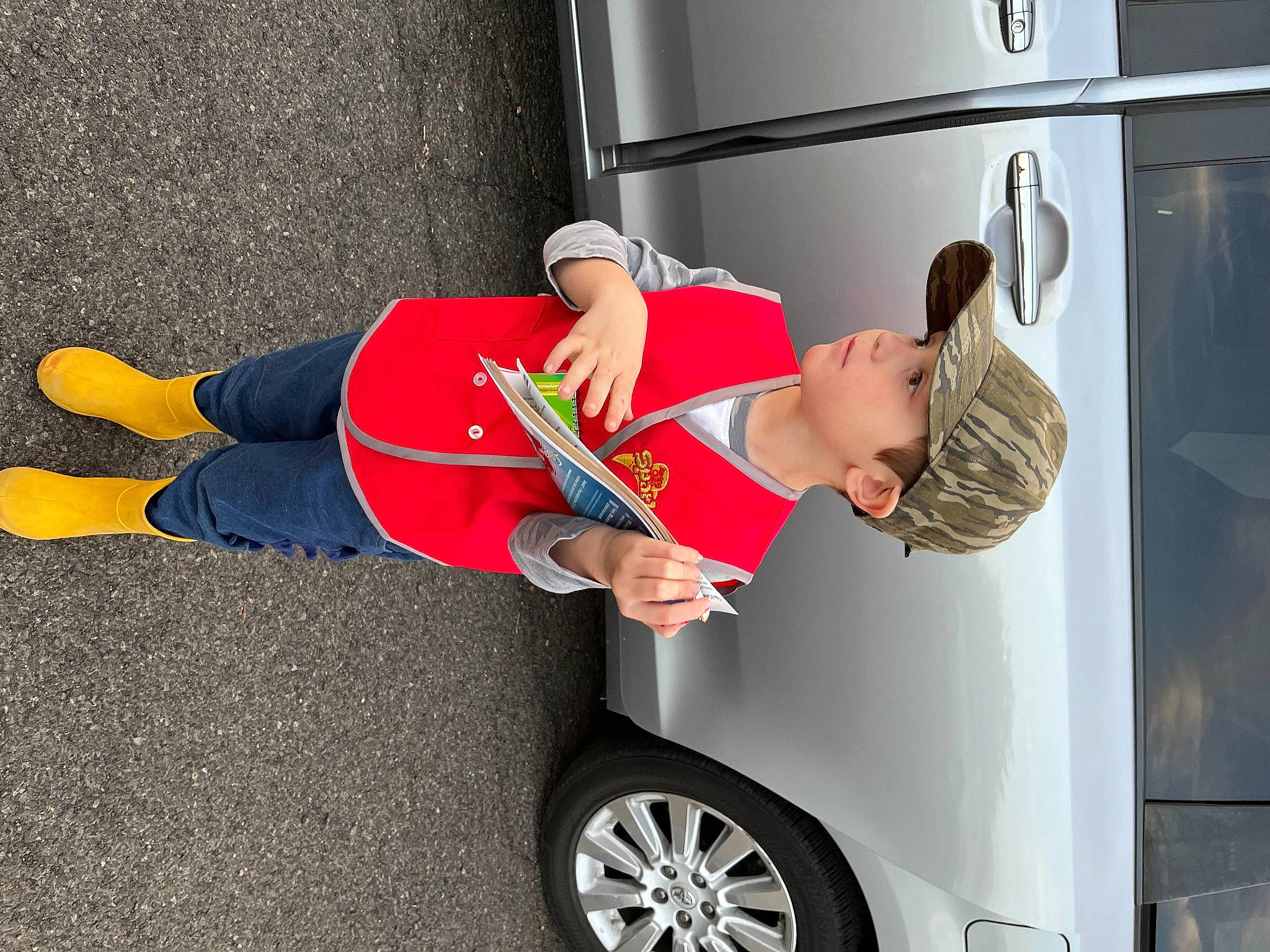 Xander joined the competition — help win amazing prizes! active_pants, alloy_wheel, automotive_design, automotive_tire, clothing, headwear, hubcap, human_leg, joint, knee, leg, motor_vehicle, person, rolling, sneakers, sportswear, standing, thigh, tire, vehicle