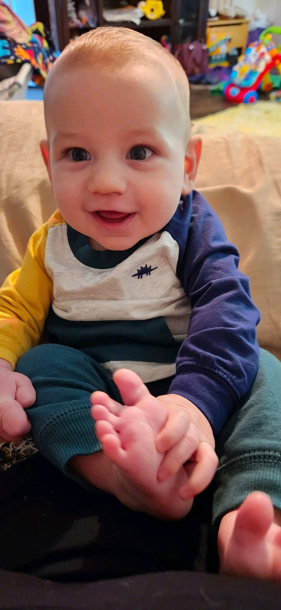 Lux joined the competition — help win amazing prizes! baby, baby_toddler_clothing, cheek, chin, eye, face, facial_expression, finger, gesture, hairstyle, hand, happy, head, human_body, iris, organ, person, photograph, skin, sleeve