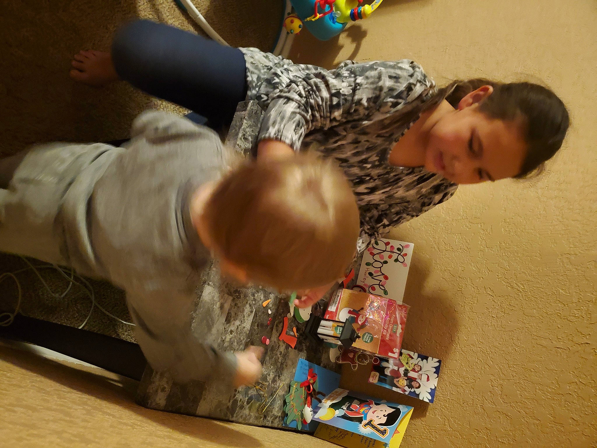 Penelope joined the competition — help win amazing prizes! baby, child, comfort, event, flooring, fun, gesture, person, play, room, toddler, toy, wood