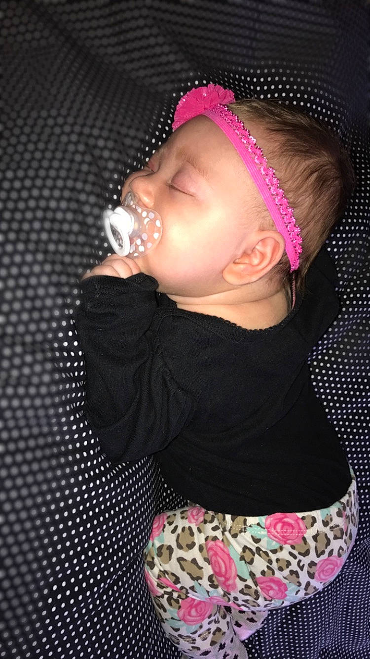 Paisley joined the competition — help win amazing prizes! baby, cheek, child, ear, fashion_accessory, hair_accessory, headband, headgear, joy, neck, person, pink, skin, smile, toddler