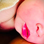 Nathaly is registered to the contest to win money with this photo: baby, close_up, sleeping, face, lips, skin, blanket, texture, soft, newborn, peaceful, resting, mouth, nose, infant, human, portrait, cute, pink, warm