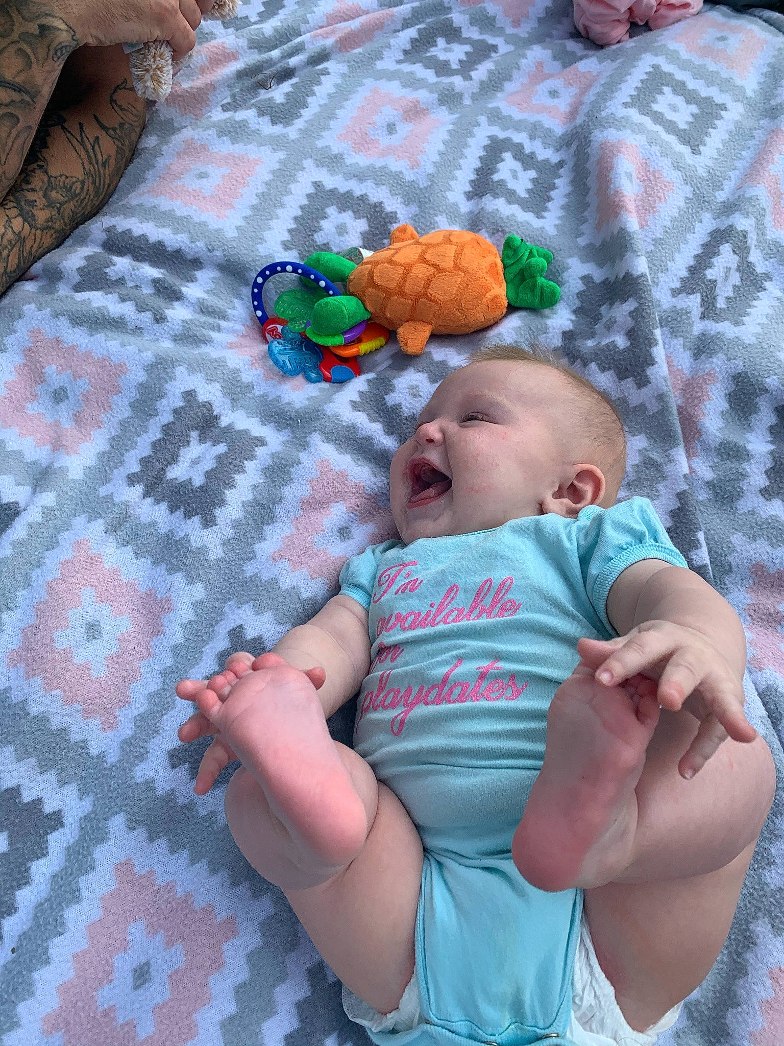 Shay joined the competition — help win amazing prizes! baby, baby_products, baby_toddler_clothing, child, linens, person, product, room, textile, toddler