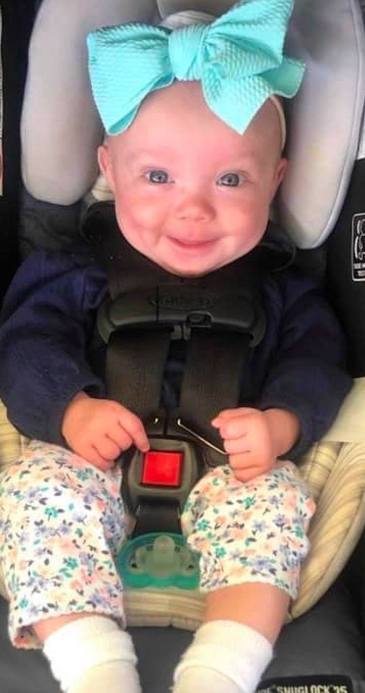 Ross Marie Grand joined the competition — help win amazing prizes! baby, baby_carriage, baby_in_car_seat, baby_products, car_seat, child, joy, person, play, product, seat_belt, toddler
