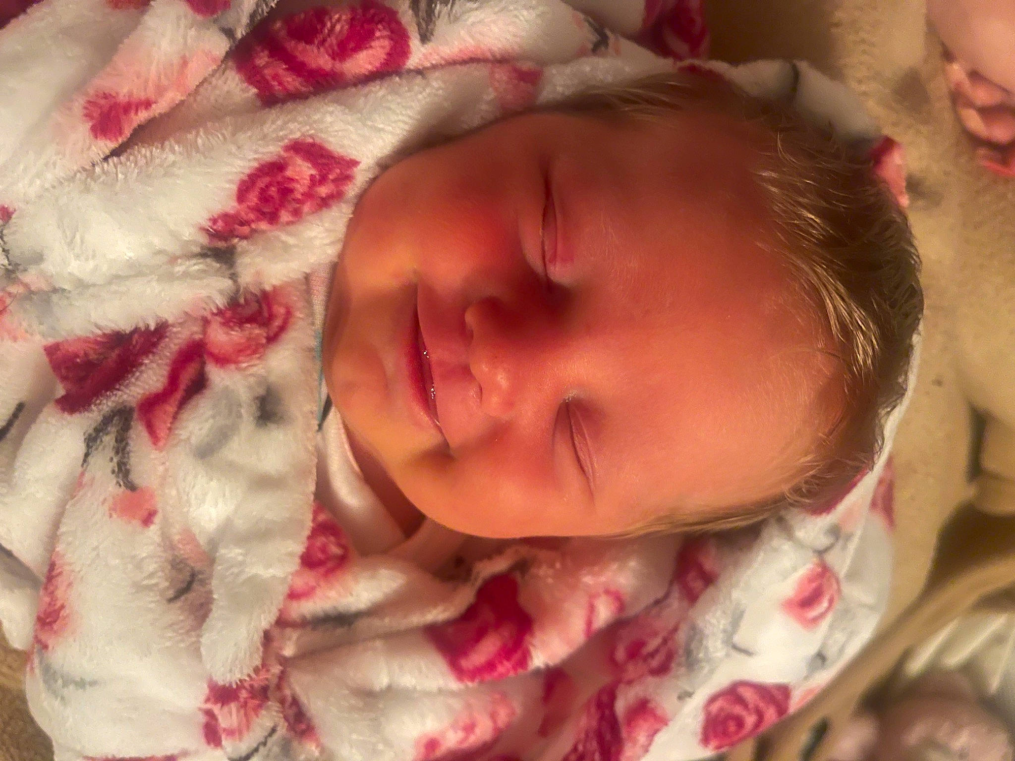 Madi joined the competition — help win amazing prizes! baby, baby_toddler_clothing, beauty, cheek, close_up, ear, eye, eyebrow, forehead, happy, human_body, iris, lip, mouth, nose, person, pink, skin, smile, textile