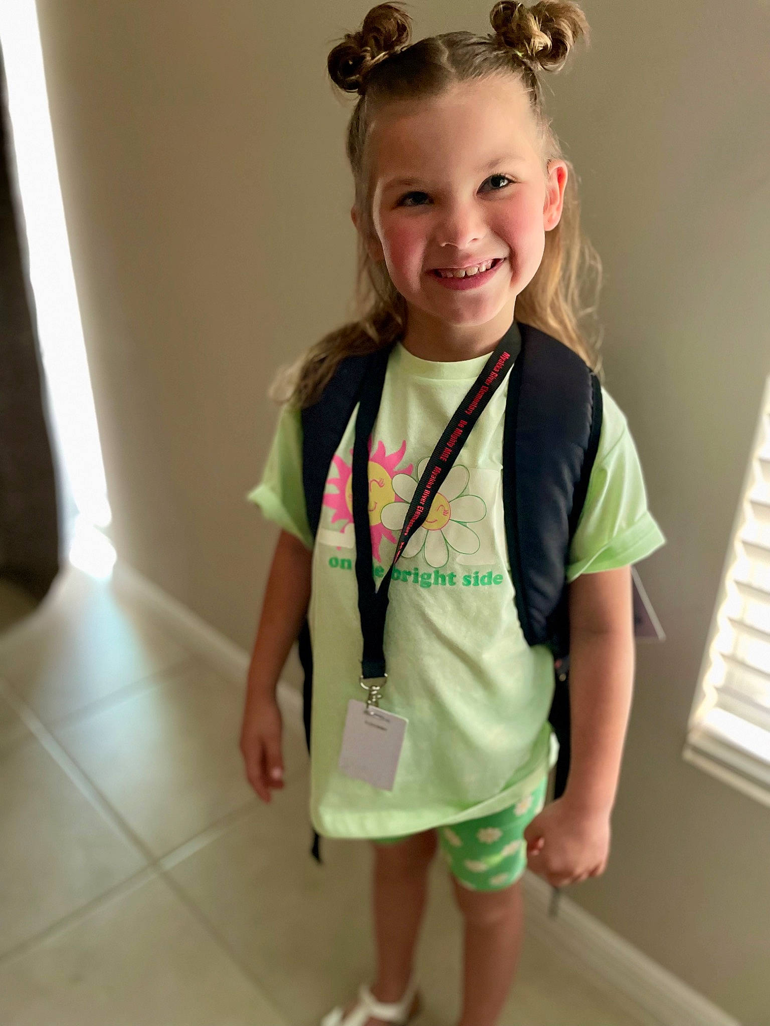 Ella joined the competition — help win amazing prizes! baby_toddler_clothing, child, dress, eyewear, fun, happy, jewellery, joy, knee, neck, person, shorts, skin, sleeve, smile, standing, t_shirt, toddler, trunk, waist