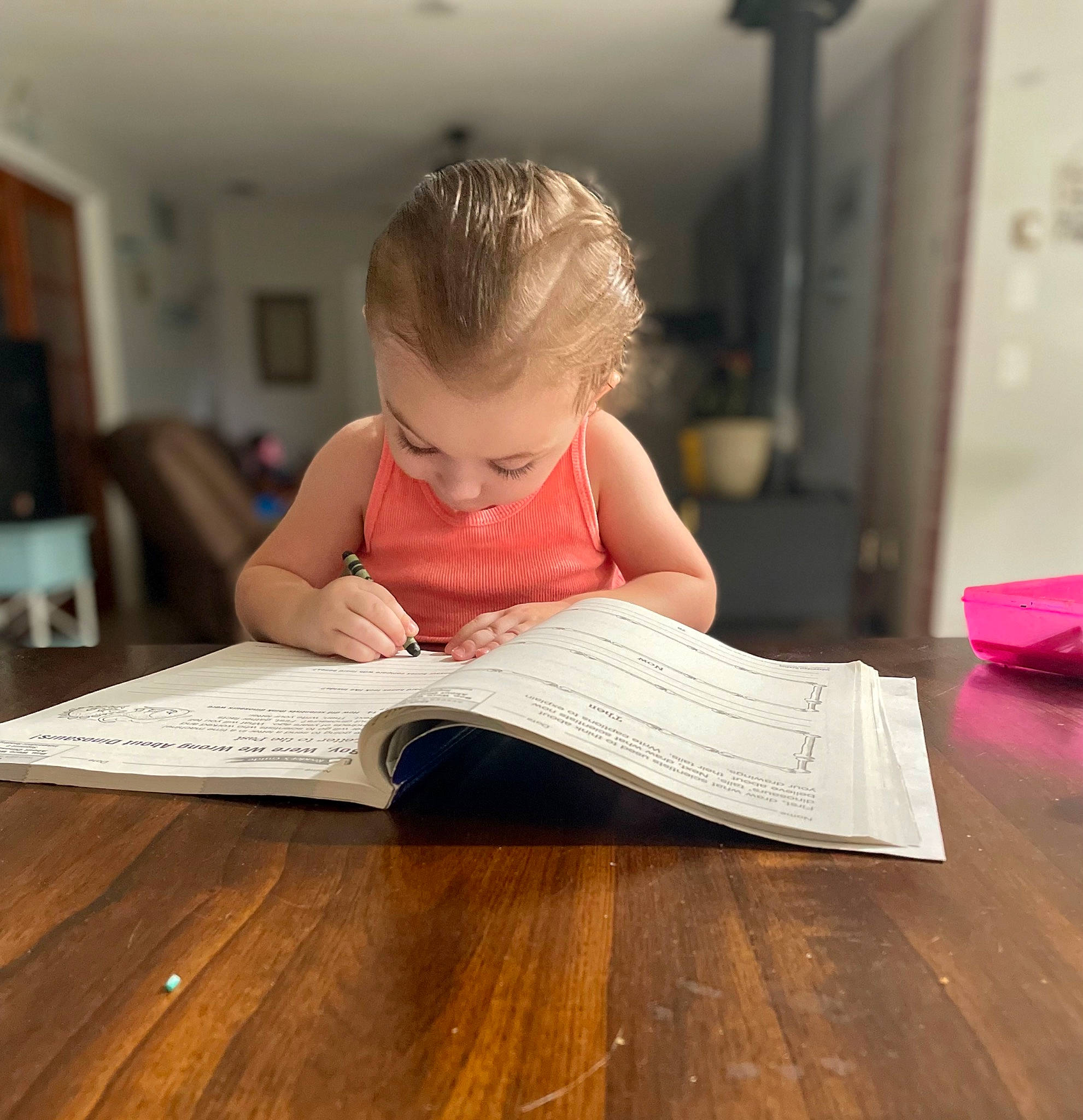 Ridley joined the competition — help win amazing prizes! baby, book, child, comfort, eyewear, floor, flooring, fun, hardwood, homework, laminate_flooring, person, reading, room, sitting, toddler, wood, wood_flooring, wood_stain, writing