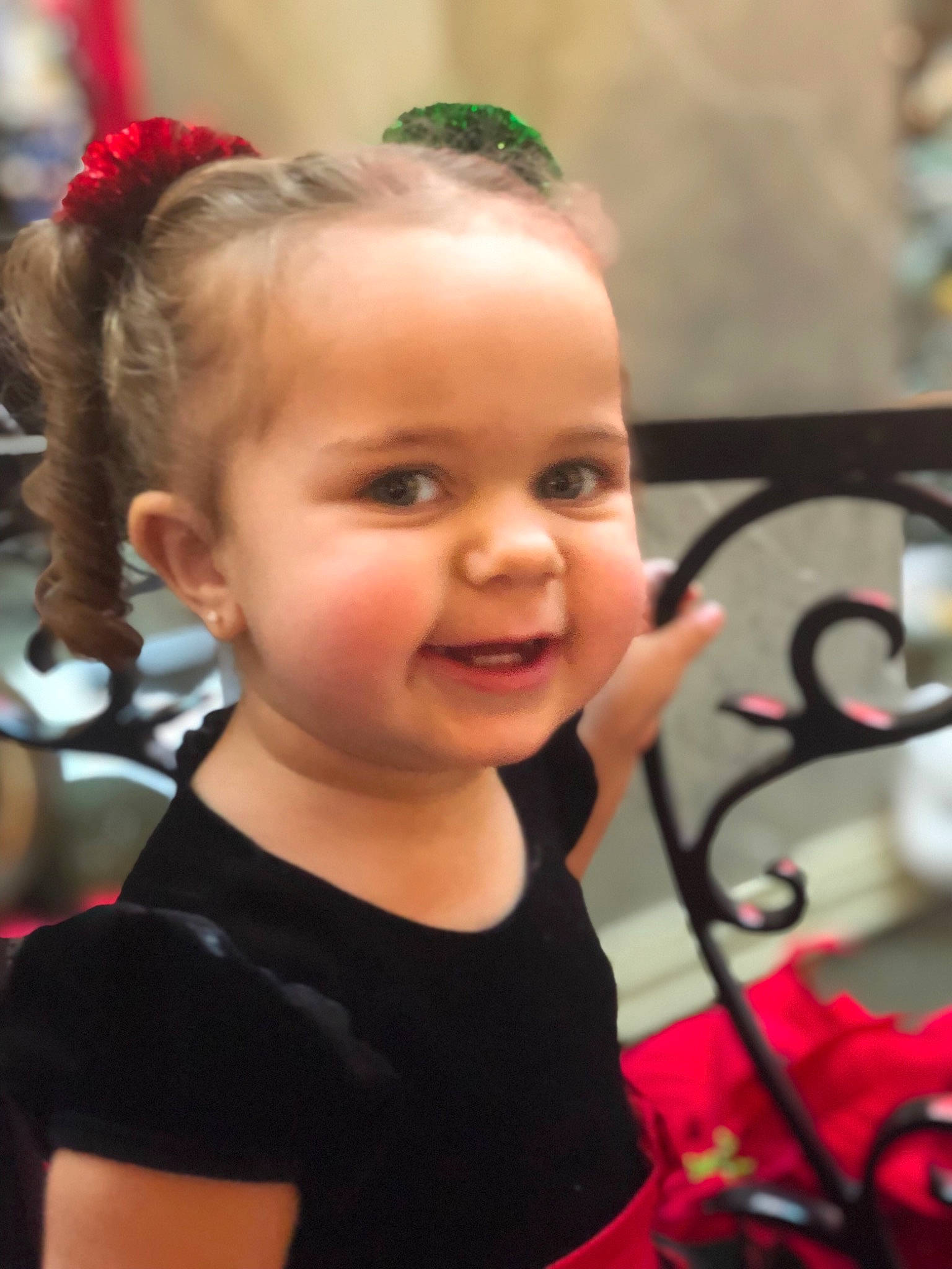 Gabryella Yari Vega is registered to the contest to win money with this photo: brown_hair, cheek, child, day, ear, facial_expression, forehead, fun, girl, hair, hair_accessory, hair_coloring, hairstyle, happiness, headband, human_hair_color, person, pink, skin, smile